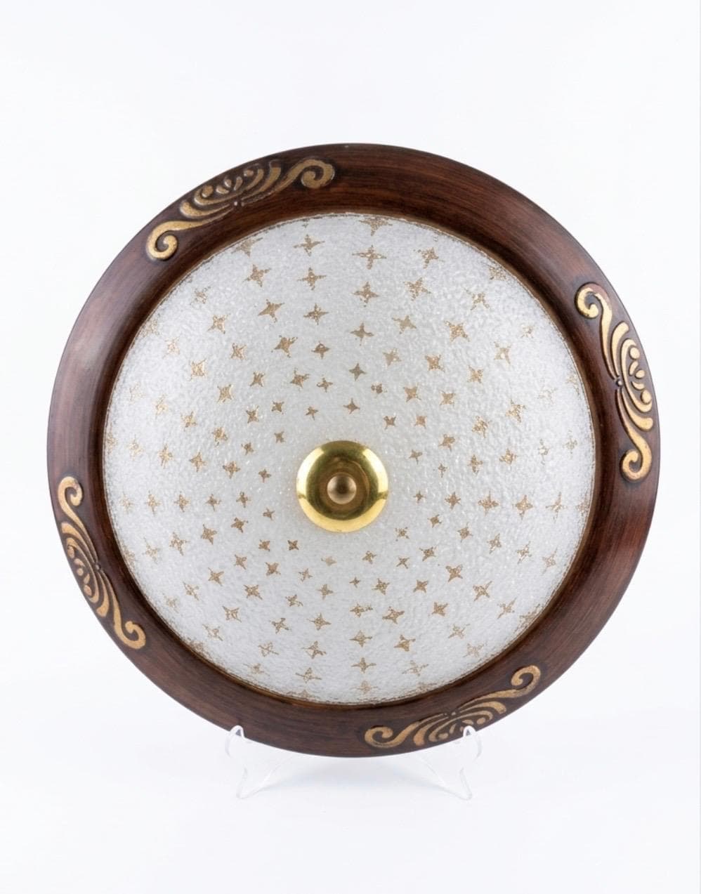 APPLIQUE MURALE  OVALE MARRON