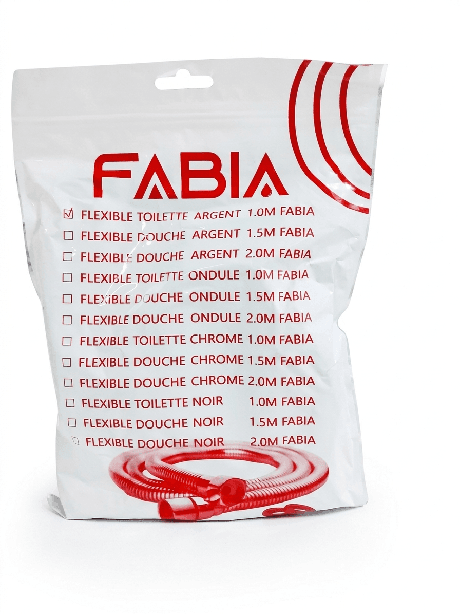 flexible toilette argent fabia 3