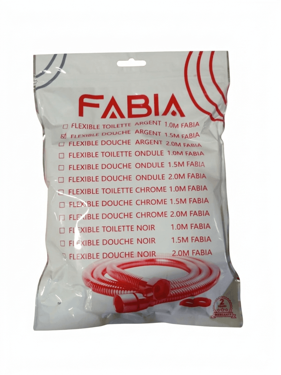 flexible douche argent 1.5m 2