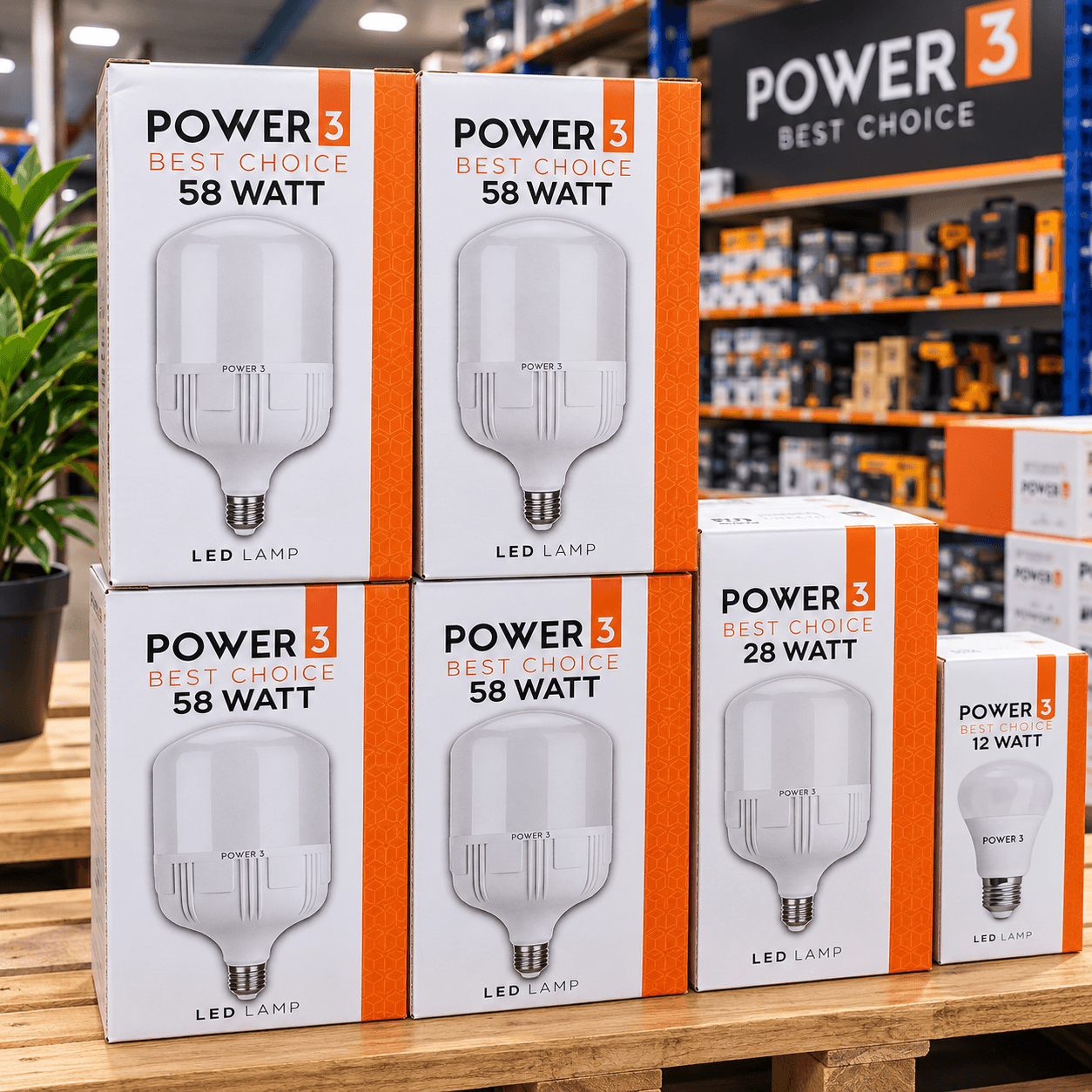 Lampe led 58 watt Power 3 2
